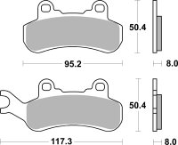 SBS Bremsbelag 956RSI (Satz pro Scheibe) Offroad Racing Sinter