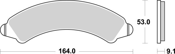 SBS Bremsbelag 977RSI (Satz pro Scheibe) Offroad Racing Sinter