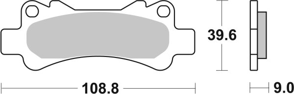 SBS Bremsbelag 766LS (Satz pro Scheibe) Street Sinter