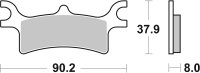 SBS Bremsbelag 787ATS (Satz pro Scheibe) Quad Sinter