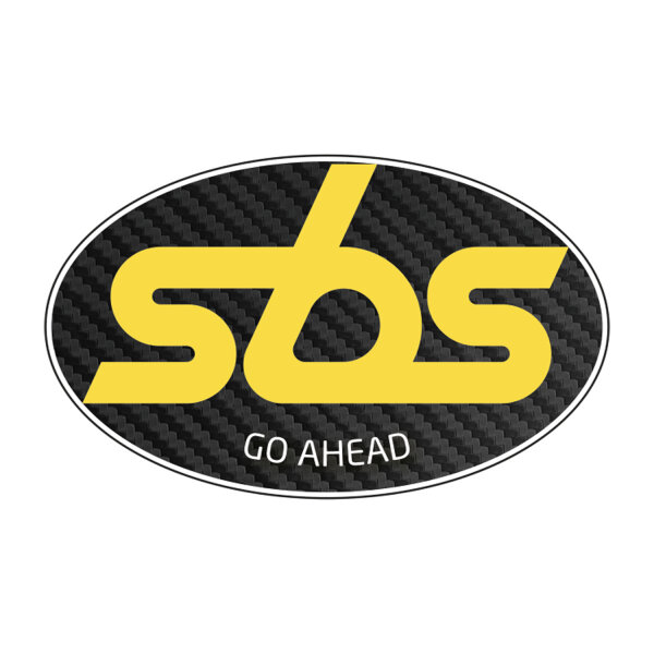 SBS Aufkleber Racing Supertack oval 85 mm