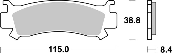 SBS Bremsbelag 981SI (Satz pro Scheibe) Offroad Sinter