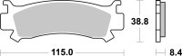 SBS Bremsbelag 981SI (Satz pro Scheibe) Offroad Sinter