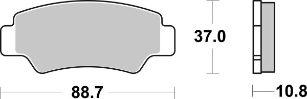 SBS Bremsbelag 987SI (Satz pro Scheibe) Offroad Sinter