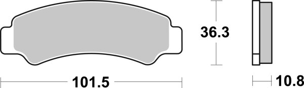 SBS Bremsbelag 986SI (Satz pro Scheibe) Offroad Sinter