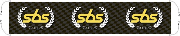 SBS Banner 400 x 80 cm (3 Logos)