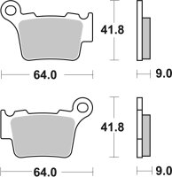 SBS Bremsbelag 791RSI (Satz pro Scheibe) Offroad Racing Sinter