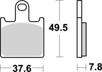 SBS Bremsbelag 838DS-1 (Satz pro Scheibe) Road Racing...