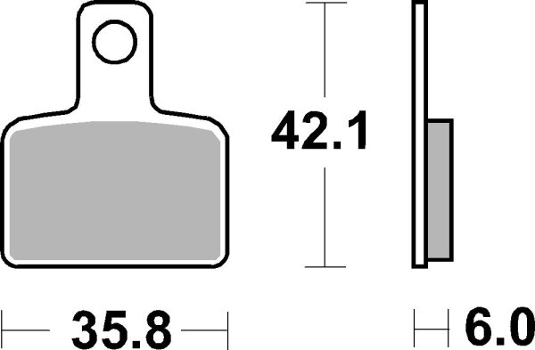 SBS Bremsbelag 895HF (Satz pro Scheibe) Street Ceramic