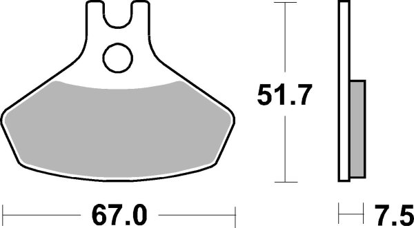 SBS Bremsbelag 907SI (Satz pro Scheibe) Offroad Sinter