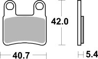 SBS Bremsbelag 921HF (Satz pro Scheibe) Street Ceramic