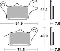 SBS Bremsbelag 925RSI (Satz pro Scheibe) Offroad Racing...