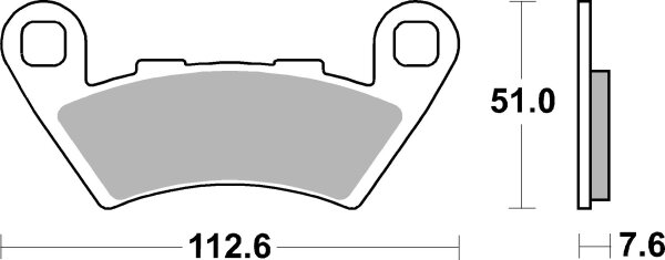 SBS Bremsbelag 944HS (Satz pro Scheibe) Street Sinter