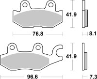 SBS Bremsbelag 973RSI (Satz pro Scheibe) Offroad Racing Sinter