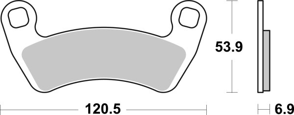 SBS Bremsbelag 978SI (Satz pro Scheibe) Offroad Sinter