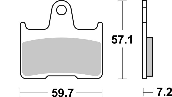 SBS Bremsbelag 984RQ (Satz pro Scheibe) Road Racing Carbon Tech