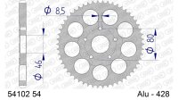 DC AFAM Alu-Kettenrad 428 - 54Z (Gun Metal) 54102-54 | ID 46 LK 80 5-Loch