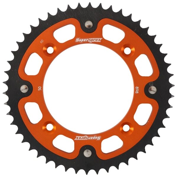 Supersprox Stealth-Kettenrad 428 - 50Z (orange) RST-898:50-ORG|ID 110,0 LK 132,0 4-Loch