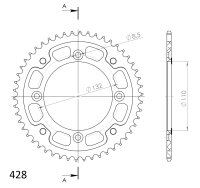 Supersprox Stealth-Kettenrad 428 - 50Z (orange)...