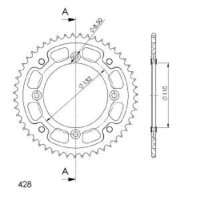Supersprox Stealth-Kettenrad 428 - 51Z (schwarz)...