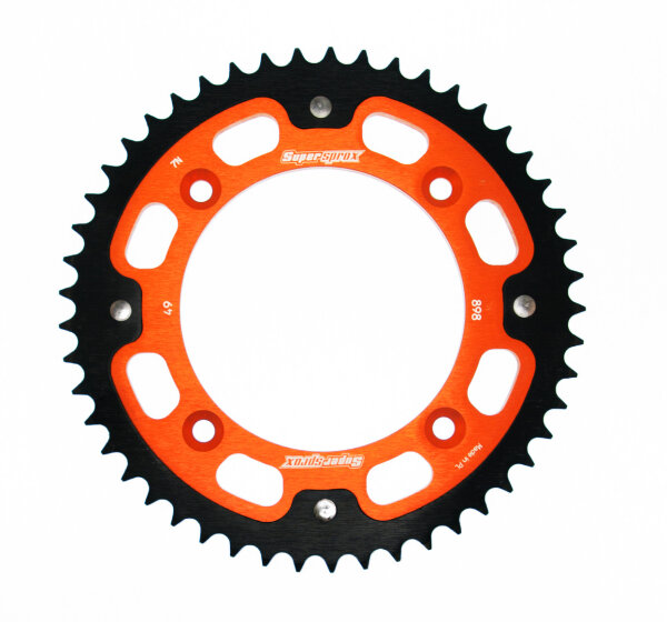 Supersprox Stealth-Kettenrad 428 - 49Z (orange) RST-898:49-ORG|ID 110,0 LK 132,0 4-Loch