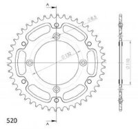 Supersprox Stealth-Kettenrad 520 - 46Z (orange)...