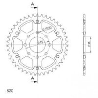 Supersprox Stealth-Kettenrad 520 - 43Z (gold)...