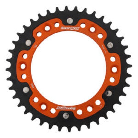 Supersprox Stealth-Kettenrad 520 - 40Z (orange) RST-990:40-ORG|ID 125,0 LK 150,0 6-Loch