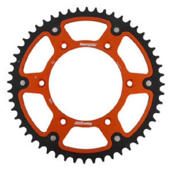 Supersprox Stealth-Kettenrad 520 - 52Z (orange) RST-990:52-ORG|ID 125,0 LK 150,0 6-Loch