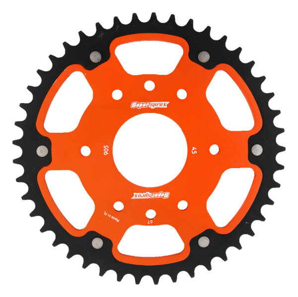 Supersprox Stealth-Kettenrad 520 - 45Z (orange) RST-905:45-ORG|ID 63,0 LK 110,0 8-Loch