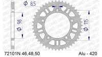 DC AFAM Alu-Kettenrad 420 - 46Z (Silber) 72101N-46 | ID...