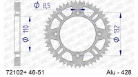 DC AFAM Alu-Kettenrad 428 - 48Z (Gun Metal) 72102+48 | ID...