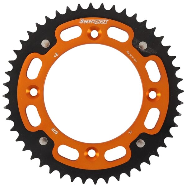 Supersprox Stealth-Kettenrad 428 - 48Z (orange) RST-898:48-ORG|ID 110,0 LK 132,0 4-Loch