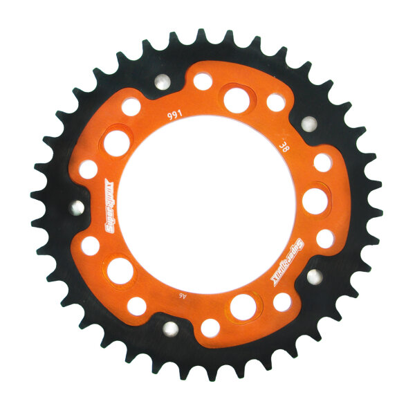 Supersprox Stealth-Kettenrad 525 - 38Z (orange) RST-991:38-ORG|ID 101,0 LK 124,0 5-Loch