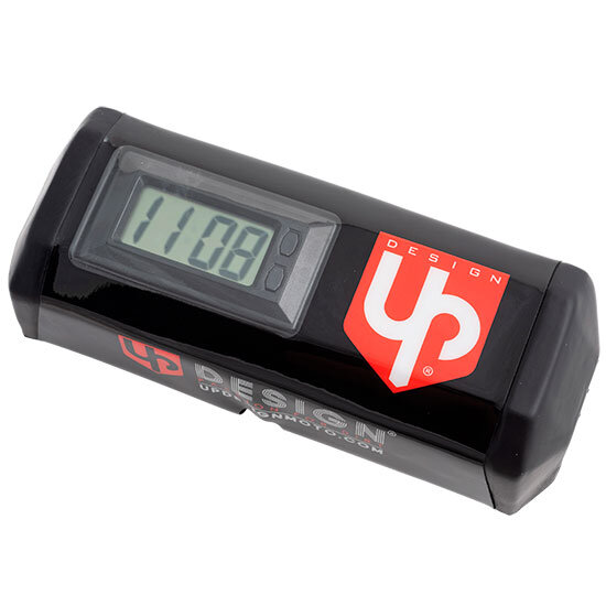 UP Design Lenkerpolster Motocross, schwarz mit Uhr (195 x 80 65 mm)