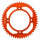 Supersprox Alu-Kettenrad 428 - 50Z (orange) RAL-898:50-ORG|ID 110,0 LK 132,0 4-Loch