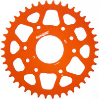 Supersprox Alu-Kettenrad 520 - 42Z (orange) RAL-905:42-ORG|ID 63,0 LK 110,0 8-Loch