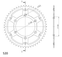 Supersprox Stealth-Kettenrad 520 - 54Z (gold)...