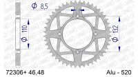 DC AFAM Alu-Kettenrad 520 - 46Z (Gun Metal) 72306+46 | ID...