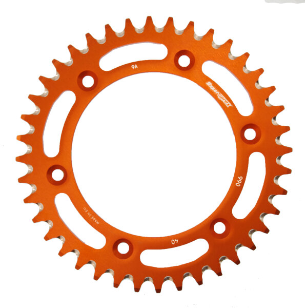 Supersprox Alu-Kettenrad 520 - 40Z (orange) RAL-990:40-ORG|ID 125,0 LK 150,0 6-Loch