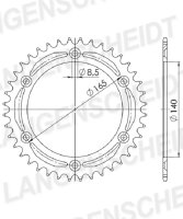 Supersprox Alu-Kettenrad 520 - 48Z (silber) ID 140,0 LK...