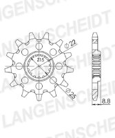 Supersprox Ritzel 520 - 16Z CST-1901:16|feinverzahnt...