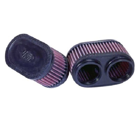 K&N Universalfilter RU-2922 (2) 2-3/8DUAL FLG, GSXR, OVAL