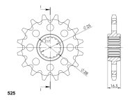 Supersprox Ritzel 525 - 15Z CST-1904:15