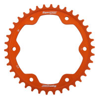 Supersprox Alu-Kettenrad 525 - 38Z (orange) RAL-613:38-ORG|ID 128,0 LK 155,0 6-Loch