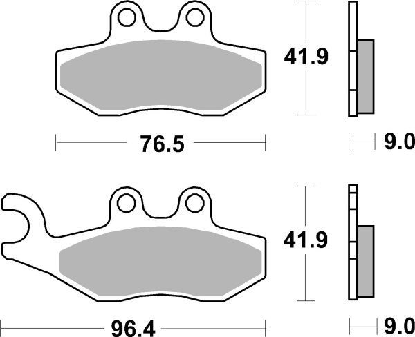 SBS Scooterbelag 177HF (Satz pro Scheibe) Street Ceramic