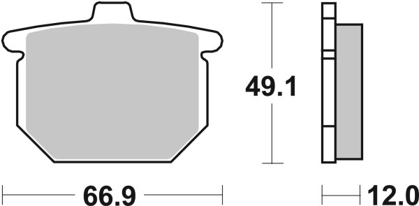 SBS Bremsbelag 508HF (Satz pro Scheibe) Street Ceramic