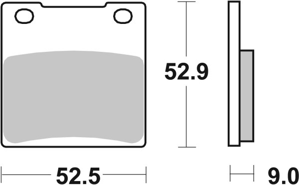 SBS Bremsbelag 556HF (Satz pro Scheibe) Street Ceramic