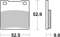 SBS Bremsbelag 556HF (Satz pro Scheibe) Street Ceramic