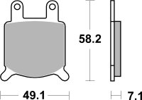 SBS Bremsbelag 560HF (Satz pro Scheibe) Street Ceramic